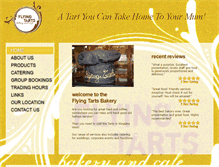 Tablet Screenshot of flyingtartsbakery.com.au